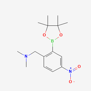 2-(Dimethylaminomethyl)-5-nitrophenylboronic acid, pinacol ester
