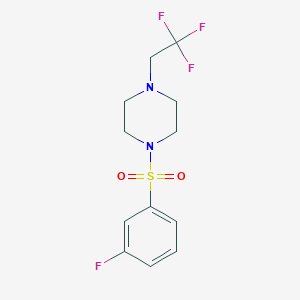 1-((3-Fluorophenyl)sulfonyl)-4-(2,2,2-trifluoroethyl)piperazine