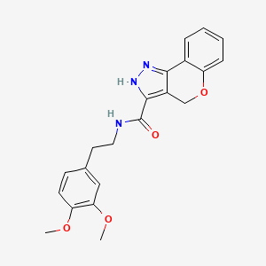 N-(3,4-dimethoxyphenethyl)-2,4-dihydrochromeno[4,3-c]pyrazole-3-carboxamide