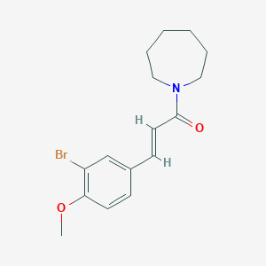 molecular formula C16H20BrNO2 B2629697 (E)-1-(azepan-1-yl)-3-(3-bromo-4-methoxyphenyl)prop-2-en-1-one CAS No. 302574-17-0
