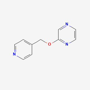 molecular formula C10H9N3O B2629711 2-[(Pyridin-4-yl)methoxy]pyrazine CAS No. 2200068-36-4