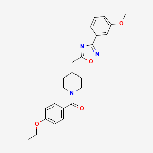 1-(4-Ethoxybenzoyl)-4-{[3-(3-methoxyphenyl)-1,2,4-oxadiazol-5-yl]methyl}piperidine