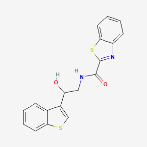N-(2-(benzo[b]thiophen-3-yl)-2-hydroxyethyl)benzo[d]thiazole-2-carboxamide