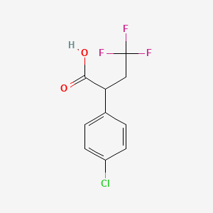 2-(4-Chlorophenyl)-4,4,4-trifluorobutanoic acid