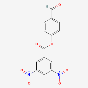 molecular formula C14H8N2O7 B2629723 4-Formylphenyl 3,5-dinitrobenzoate CAS No. 311330-89-9