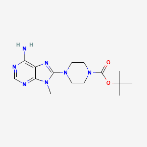 Tert-butyl 4-(6-amino-9-methylpurin-8-yl)piperazine-1-carboxylate