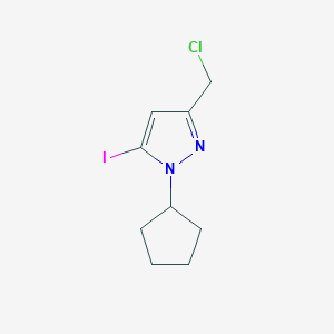 3-(Chloromethyl)-1-cyclopentyl-5-iodopyrazole