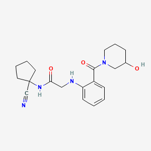 N-(1-cyanocyclopentyl)-2-{[2-(3-hydroxypiperidine-1-carbonyl)phenyl]amino}acetamide