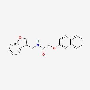 molecular formula C21H19NO3 B2629733 N-[(2,3-dihydro-1-benzofuran-3-yl)methyl]-2-(naphthalen-2-yloxy)acetamide CAS No. 2097858-42-7