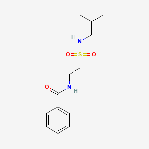molecular formula C13H20N2O3S B2629745 N-(2-(N-isobutylsulfamoyl)ethyl)benzamide CAS No. 899997-01-4