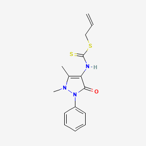 prop-2-enyl N-(1,5-dimethyl-3-oxo-2-phenylpyrazol-4-yl)carbamodithioate