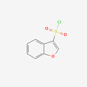 molecular formula C8H5ClO3S B2629764 1-benzofuran-3-sulfonyl chloride CAS No. 1051942-46-1