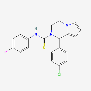 1-(4-chlorophenyl)-N-(4-iodophenyl)-3,4-dihydropyrrolo[1,2-a]pyrazine-2(1H)-carbothioamide
