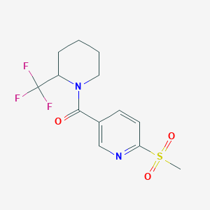 (6-Methylsulfonylpyridin-3-yl)-[2-(trifluoromethyl)piperidin-1-yl]methanone
