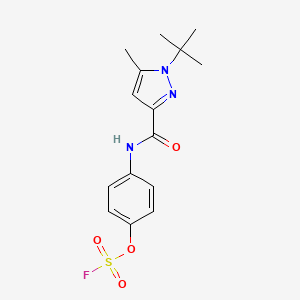 1-Tert-butyl-3-[(4-fluorosulfonyloxyphenyl)carbamoyl]-5-methylpyrazole
