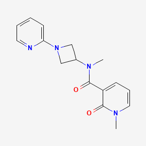molecular formula C16H18N4O2 B2629771 N,1-dimethyl-2-oxo-N-[1-(pyridin-2-yl)azetidin-3-yl]-1,2-dihydropyridine-3-carboxamide CAS No. 2415604-09-8