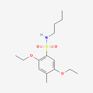 N-butyl-2,5-diethoxy-4-methylbenzenesulfonamide