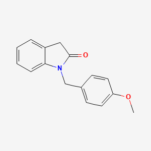 molecular formula C16H15NO2 B2629777 1-(4-Methoxybenzyl)indolin-2-one CAS No. 206064-25-7