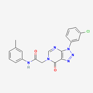 2-(3-(3-chlorophenyl)-7-oxo-3H-[1,2,3]triazolo[4,5-d]pyrimidin-6(7H)-yl)-N-(m-tolyl)acetamide