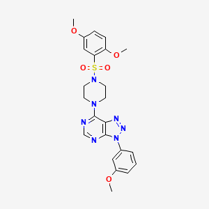 molecular formula C23H25N7O5S B2629784 1-(2,5-dimethoxybenzenesulfonyl)-4-[3-(3-methoxyphenyl)-3H-[1,2,3]triazolo[4,5-d]pyrimidin-7-yl]piperazine CAS No. 920231-99-8