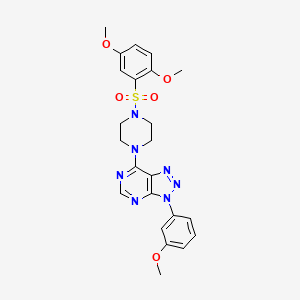 7-(4-((2,5-dimethoxyphenyl)sulfonyl)piperazin-1-yl)-3-(3-methoxyphenyl)-3H-[1,2,3]triazolo[4,5-d]pyrimidine