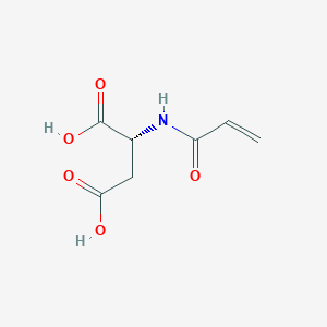 molecular formula C7H9NO5 B2629793 丙烯酰-D-天冬氨酸 CAS No. 1137672-31-1