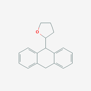 molecular formula C18H18O B026298 Furan, 2-(9,10-dihydro-9-anthracenyl)tetrahydro- CAS No. 110079-20-4