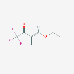 molecular formula C7H9F3O2 B2629811 (3E)-4-Ethoxy-1,1,1-trifluoro-3-methylbut-3-en-2-one CAS No. 121781-56-4; 153085-12-2
