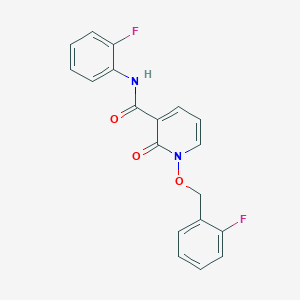 molecular formula C19H14F2N2O3 B2629814 N-(2-fluorophenyl)-1-[(2-fluorophenyl)methoxy]-2-oxo-1,2-dihydropyridine-3-carboxamide CAS No. 868678-77-7