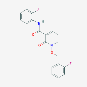 N-(2-fluorophenyl)-1-[(2-fluorophenyl)methoxy]-2-oxopyridine-3-carboxamide
