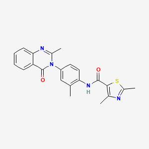 2,4-dimethyl-N-(2-methyl-4-(2-methyl-4-oxoquinazolin-3(4H)-yl)phenyl)thiazole-5-carboxamide