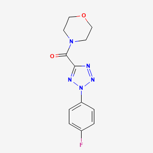 molecular formula C12H12FN5O2 B2629824 (2-(4-fluorophenyl)-2H-tetrazol-5-yl)(morpholino)methanone CAS No. 1396798-05-2
