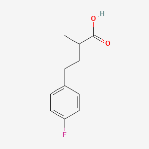 molecular formula C11H13FO2 B2629829 4-(4-Fluorophenyl)-2-methylbutanoic acid CAS No. 1226160-80-0