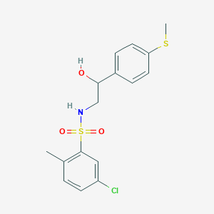 5-chloro-N-(2-hydroxy-2-(4-(methylthio)phenyl)ethyl)-2-methylbenzenesulfonamide