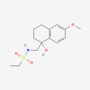 N-((1-hydroxy-6-methoxy-1,2,3,4-tetrahydronaphthalen-1-yl)methyl)ethanesulfonamide