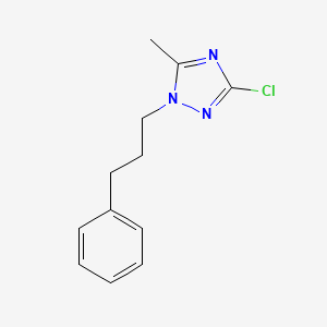 3-chloro-5-methyl-1-(3-phenylpropyl)-1H-1,2,4-triazole