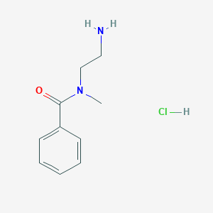 molecular formula C10H15ClN2O B2629859 N-(2-Aminoethyl)-N-methylbenzamide;hydrochloride CAS No. 2551119-49-2