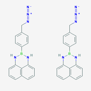molecular formula C34H28B2N10 B2629862 3-[4-(Azidomethyl)phenyl]-2,4-diaza-3-boratricyclo[7.3.1.05,13]trideca-1(12),5,7,9(13),10-pentaene CAS No. 2490665-86-4