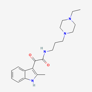 molecular formula C20H28N4O2 B2629879 N-(3-(4-ethylpiperazin-1-yl)propyl)-2-(2-methyl-1H-indol-3-yl)-2-oxoacetamide CAS No. 862813-68-1