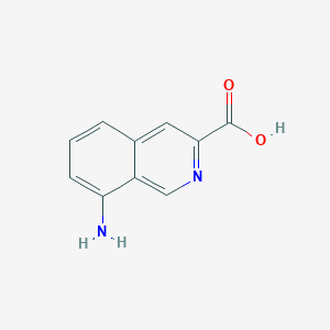 molecular formula C10H8N2O2 B2629884 8-氨基异喹啉-3-羧酸 CAS No. 2168815-47-0