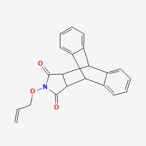 molecular formula C21H17NO3 B2629894 17-(Allyloxy)-17-azapentacyclo[6.6.5.0~2,7~.0~9,14~.0~15,19~]nonadeca-2(7),3,5,9(14),10,12-hexaene-16,18-dione CAS No. 478029-55-9