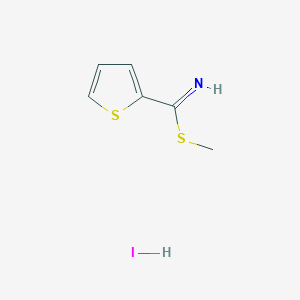 Methyl thiophene-2-carbimidothioate hydroiodide