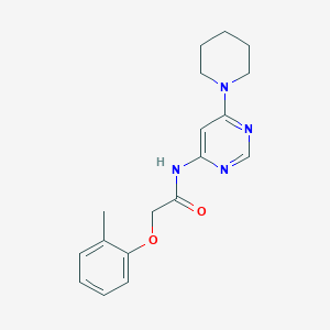molecular formula C18H22N4O2 B2629915 N-(6-(piperidin-1-yl)pyrimidin-4-yl)-2-(o-tolyloxy)acetamide CAS No. 1421584-00-0