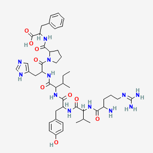molecular formula C46H66N12O9 B2629936 Angiotensin III, 4-L-isoleucine- 