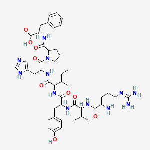 molecular formula C46H66N12O9 B2629936 Angiotensin III, 4-L-isoleucine- CAS No. 12687-51-3; 13602-53-4
