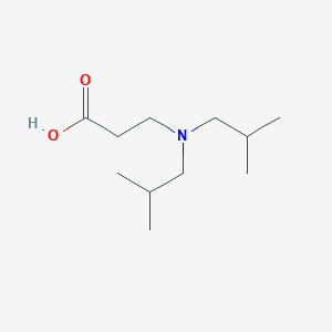 molecular formula C11H23NO2 B2629940 3-[Bis(2-methylpropyl)amino]propanoic acid CAS No. 433695-38-6