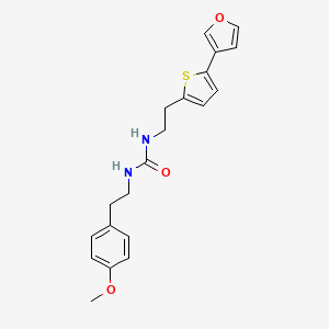 B2629948 1-(2-(5-(Furan-3-yl)thiophen-2-yl)ethyl)-3-(4-methoxyphenethyl)urea CAS No. 2034568-29-9