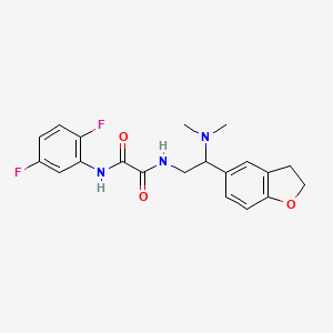 molecular formula C20H21F2N3O3 B2629957 N1-(2,5-difluorophenyl)-N2-(2-(2,3-dihydrobenzofuran-5-yl)-2-(dimethylamino)ethyl)oxalamide CAS No. 1428353-08-5