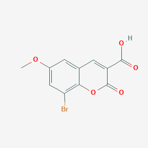 molecular formula C11H7BrO5 B2629958 8-bromo-6-methoxy-2-oxo-2H-chromene-3-carboxylic acid CAS No. 477848-48-9