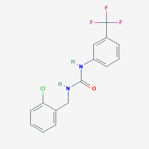 molecular formula C15H12ClF3N2O B2629972 1-[(2-Chlorophenyl)methyl]-3-[3-(trifluoromethyl)phenyl]urea CAS No. 897540-69-1